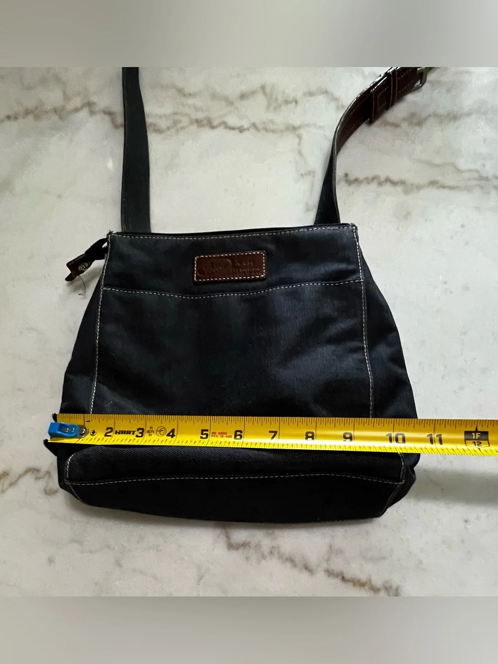 Fossil Dark Denim Large Crossbody Satchel Bag
